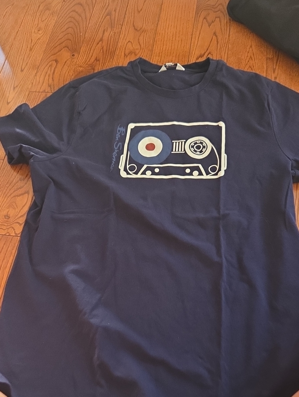 Navy Graphic Cassette Tee